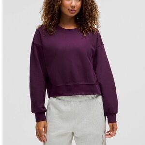 Lululemon Perfectly Oversized Cropped Crew *French Terry